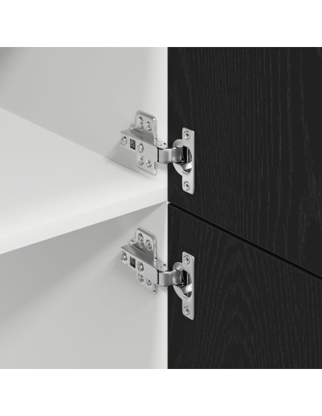Armadio Frigorifero  in Rovere Nero - 60x57x207 cm