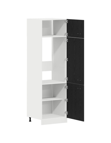Armadio Frigorifero  in Rovere Nero - 60x57x207 cm