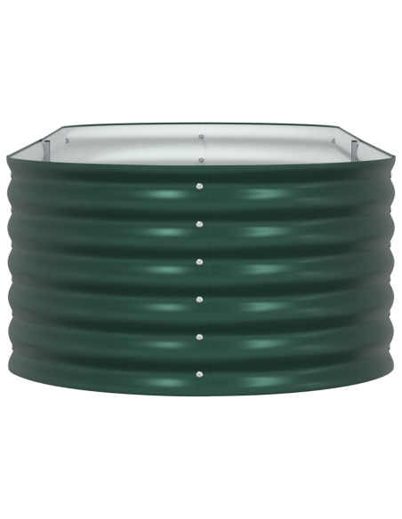 Lettiera da giardino Verde 240x80x44 cm Acciaio zincato