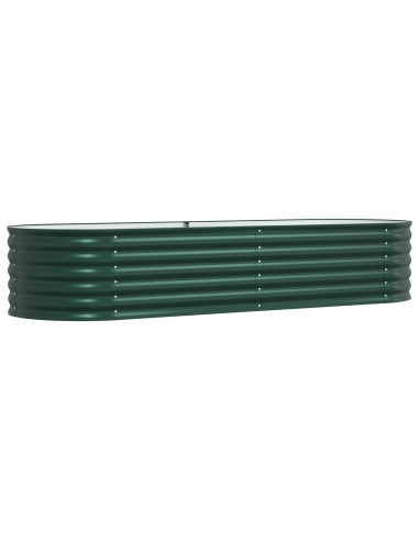Letto Rialzato Verde 240 x 80 x 44 cm Acciaio