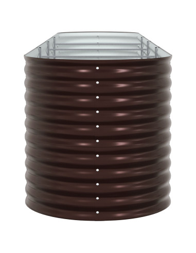 Letto Rialzato Marrone 400 x 80 x 81 cm Acciaio