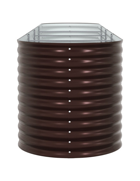 Letto Rialzato Marrone 400 x 80 x 81 cm Acciaio