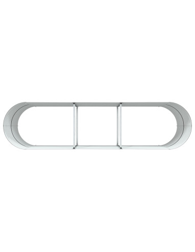 Letto Rialzato Marrone 320 x 80 x 81 cm Acciaio