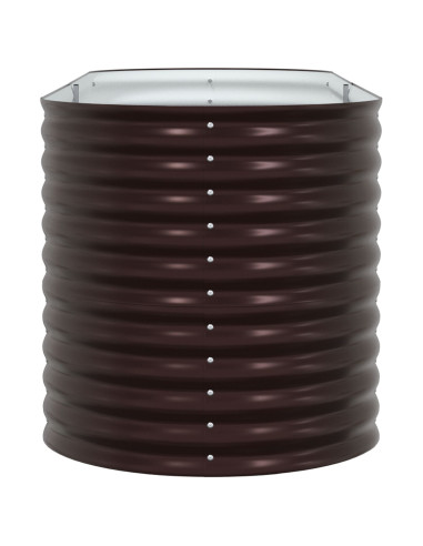 Letto Rialzato Marrone 240 x 80 x 81 cm Acciaio