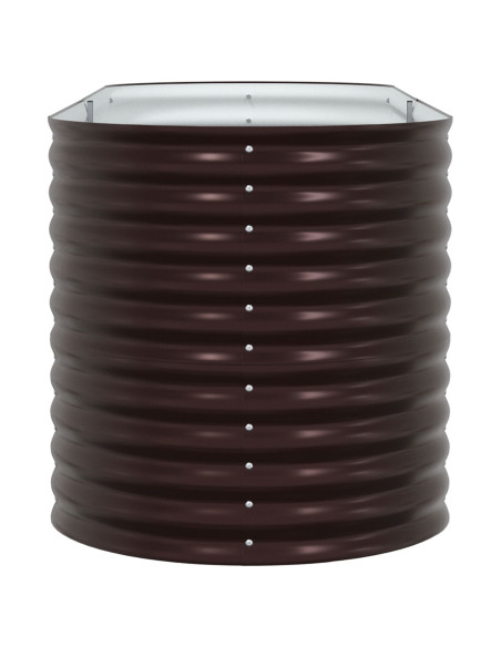 Letto Rialzato Marrone 240 x 80 x 81 cm Acciaio