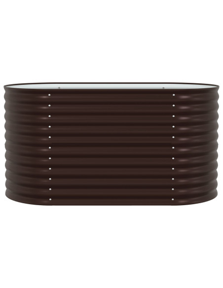 Letto Rialzato Marrone 160 x 80 x 81 cm Acciaio