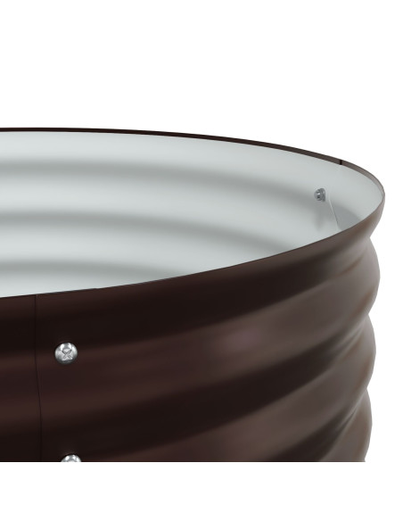 Letto Rialzato Marrone 400 x 80 x 44 cm Acciaio