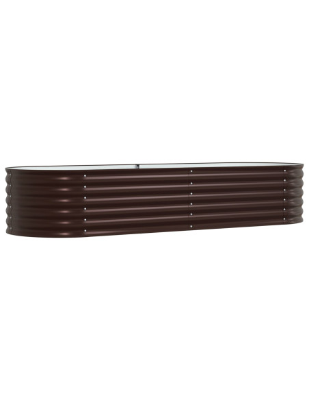 Letto da Giardino Rizzato Marrone 240x80x44 cm Acciaio Zincato