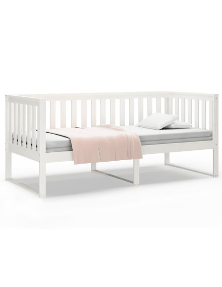 Dormeuse Bianca 90x190 cm in Legno Massello di Pino