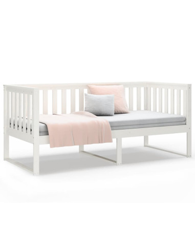 Dormeuse Bianca 90x190 cm in Legno Massello di Pino