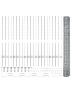Recinzione con Posto Argento 1 x 50 m Acciaio