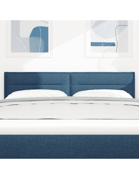 Testata LED Design Linee Blu 80 cm Tessuto