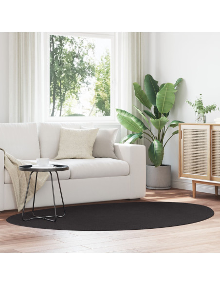 Tappeti per area HUARTE Nero 140 x 200 cm Poliestere