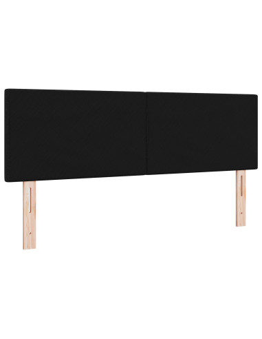 Testiera con testiera Nero 160 cm Pelle Sintetica