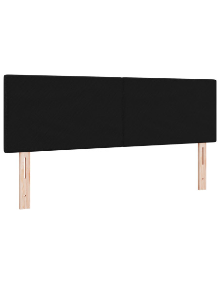 Testiera con testiera Nero 160 cm Pelle Sintetica