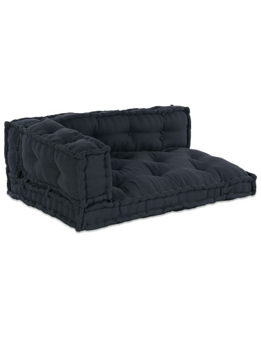 Divano modulare 3 pcs Antracite 120 x 80 x 38 cm Tessuto