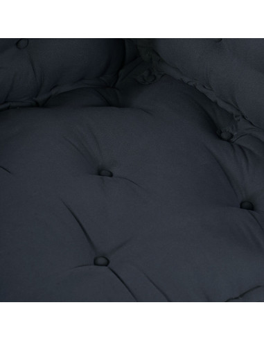 Divano modulare 3 pcs Antracite 120 x 80 x 38 cm Tessuto