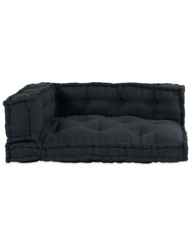 Divano modulare 3 pcs Antracite 120 x 80 x 38 cm Tessuto