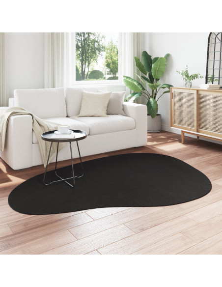 Tappeti  Nero Polipropilene 140 x 200 cm Tappeti per area Ovale