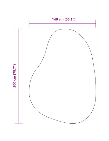 Tappeti  Nero Polipropilene 140 x 200 cm Tappeti per area Ovale