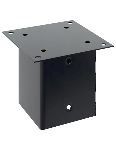 Basi Pali Quadrati 12 pz 121x121 mm Acciaio Verniciato Polvere