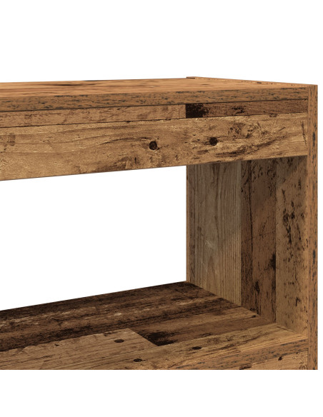 Libreria/Divisoria in Legno Vintage, 100x30x72 cm, Realizzata in Legno Compresso