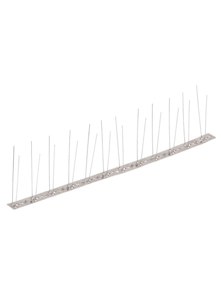 Set Dissuasori per Uccelli e Piccioni 6 pz Acciaio 2 File 3 m