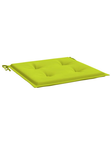 Cuscini per Sedia 2 pz Verde Intenso 40x40x3 cm Tessuto Oxford
