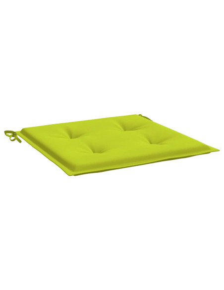 Cuscini per Sedia 2 pz Verde Intenso 40x40x3 cm Tessuto Oxford