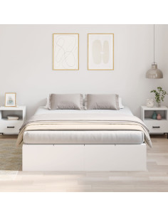 Struttura letto con contenitore Bianco 160 x 200 cm