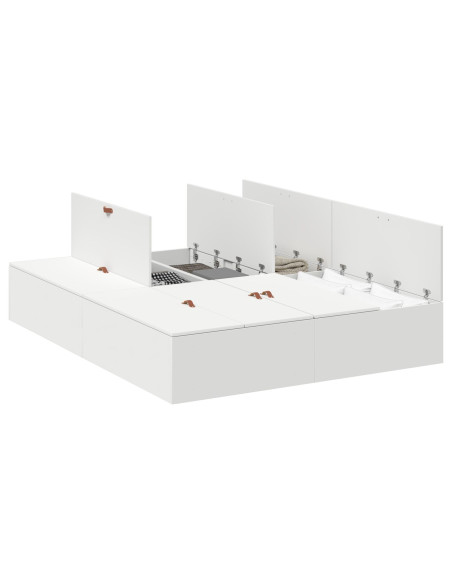 Struttura Letto  Bianca MDF Matrimoniale Standard