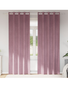 Tende oscuranti 2 pcs Rosa scuro 140 x 245 cm Velluto