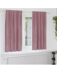 Tende oscuranti 2 pcs Rosa scuro 140 x 175 cm Velluto