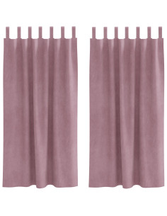Tende oscuranti 2 pcs Rosa scuro 140 x 175 cm Velluto