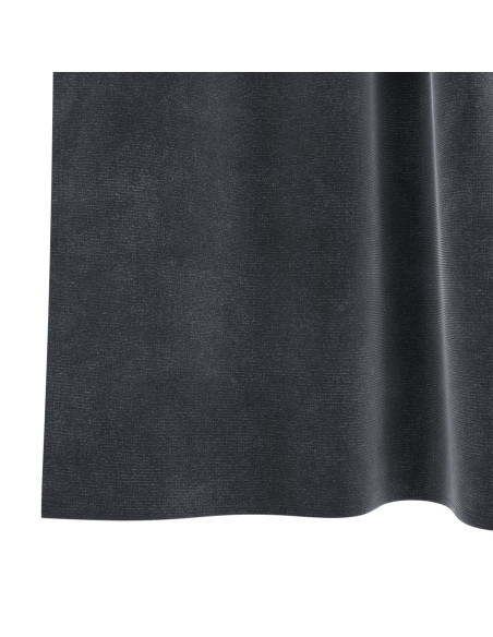Tende oscuranti  con anelli 2 pz Grigio scuro in velluto
