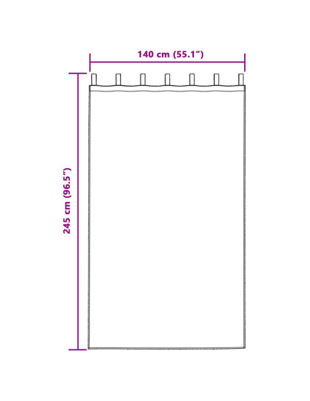 Tende oscuranti 2 pcs Grigio scuro 140 x 245 cm Velluto