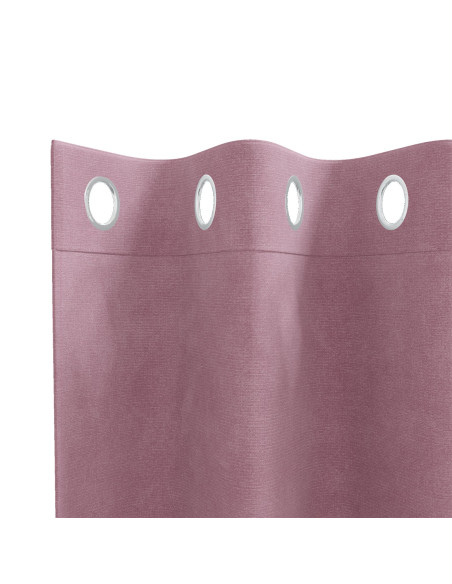 Tende oscuranti  con occhielli 2 pezzi in velluto rosa scuro
