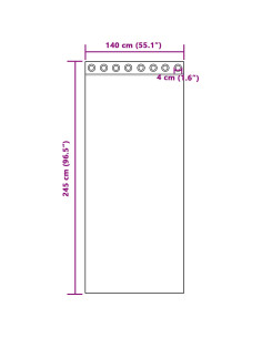 Tende oscuranti 2 pcs Rosa scuro 140 x 245 cm Velluto 2