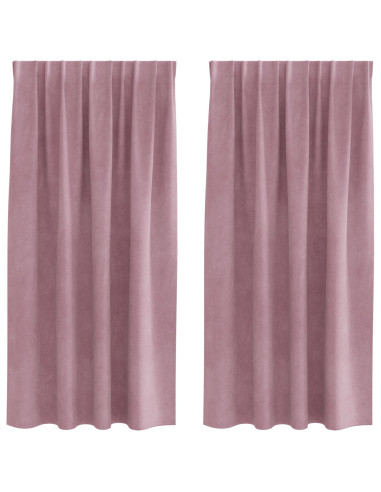 Tende oscuranti 2 pcs Rosa scuro 140 x 175 cm Velluto