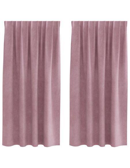 Tende oscuranti 2 pcs Rosa scuro 140 x 175 cm Velluto