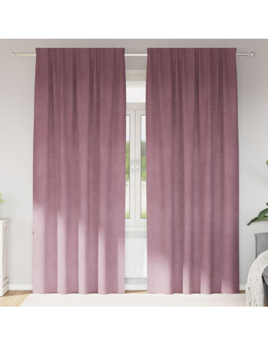 Tende oscuranti 2 pcs Rosa scuro 140 x 260 cm Velluto