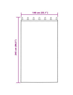 Tende oscuranti 2 pcs Rosa scuro 140 x 245 cm Velluto 2