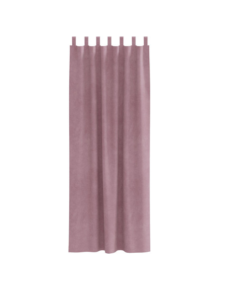 Tende oscuranti  con anelli 2 pezzi in velluto rosa scuro