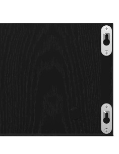 Scaffale da parete con lo scaffale Rovere Nero 75 x 18 x 18 cm 2