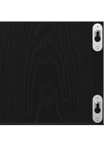 Scaffale da parete con lo scaffale Rovere Nero 75 x 18 x 18 cm