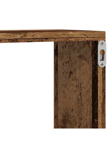 Scaffali da parete 2 pcs Legno vecchio 80 x 15 x 26 cm