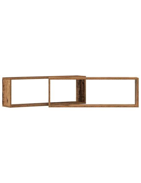 Mensole  2 pz in legno usurato 80x15x26 cm in legno ingegnerizzato