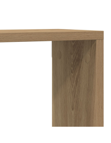 Scaffali da parete 4 pcs Rovere Artigianale 80 x 15 x 26 cm