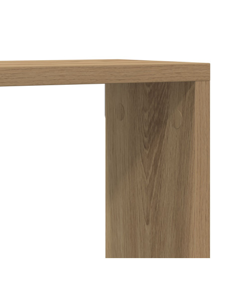 Scaffali da parete 4 pcs Rovere Artigianale 80 x 15 x 26 cm