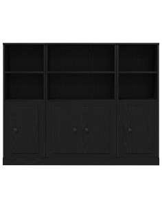 Credenza Rovere Nero 132 x 35,5 x 103,5 cm Legno multistrato 2